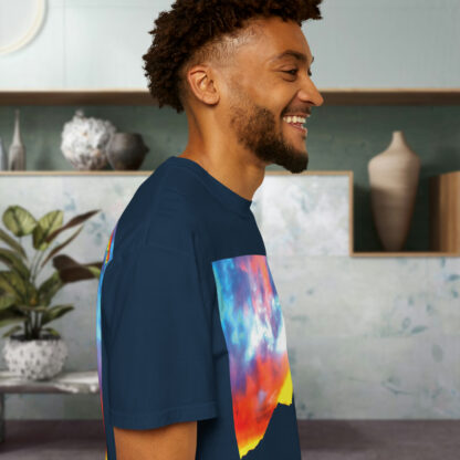 Grateful Sky Rainbow - Descending - Unisex Garment-Dyed T-shirt - Image 77