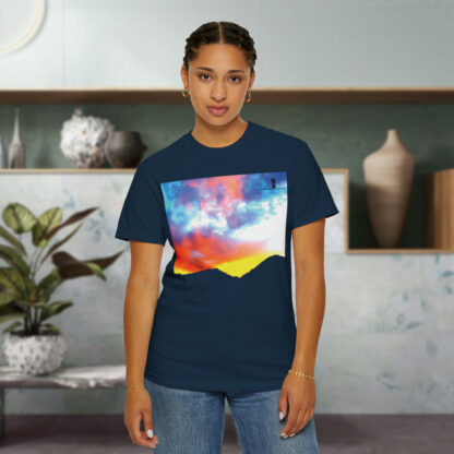 Grateful Sky - 3D Lettered - Unisex Garment-Dyed T-shirt - Image 71