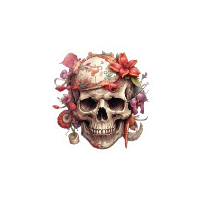 Sugar Magnolia Groove Skull -  Kiss-Cut Vinyl Decals - Image 2