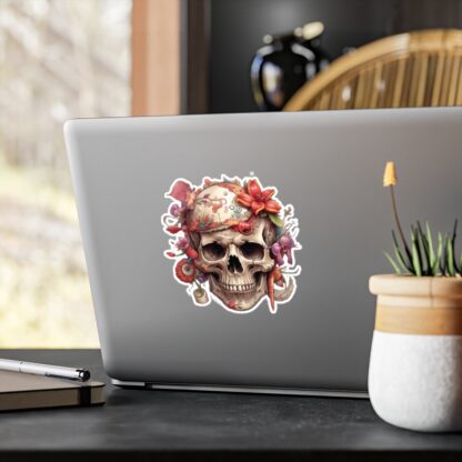 Sugar Magnolia Groove Skull -  Kiss-Cut Vinyl Decals - Image 10