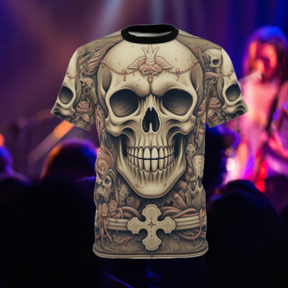 KNIGHT - Skullz Collection - Unisex Cut & Sew Tee (AOP) - Ai Artist E2D - Skulls