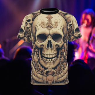 KING - Skullz Collection - Unisex Cut & Sew Tee (AOP) - Ai Artist E2D - Skulls