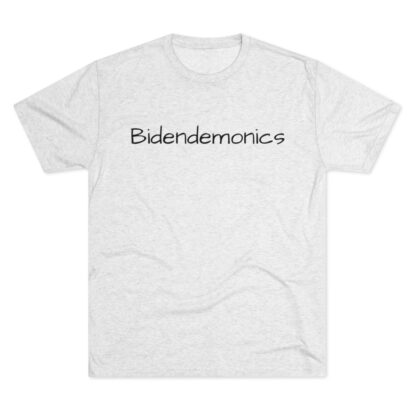 Bidendemonics - Unisex Tri-Blend Crew Tee - Image 2