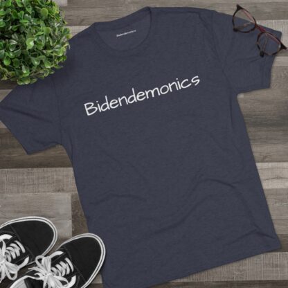 Bidendemonics - Unisex Tri-Blend Crew Tee - Image 23