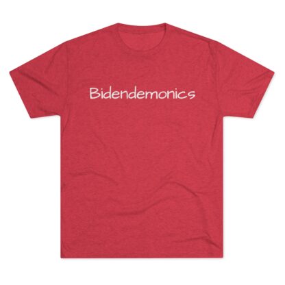 Bidendemonics - Unisex Tri-Blend Crew Tee - Image 29