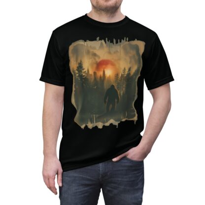 Sovereign Squatch- Cryptid Collection - Unisex Cut & Sew Tee (AOP) - Ai Artist E2D - Image 5