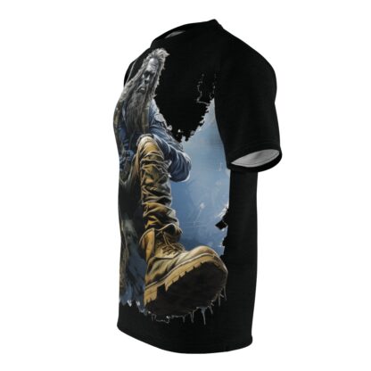 Mountain Squatch- Cryptid Collection - Unisex Cut & Sew Tee (AOP) - Ai Artist E2D - Image 3