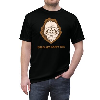 This is My Happy Face 0.5- Cryptid Collection - Unisex Cut & Sew Tee (AOP) - Ai Artist E2D