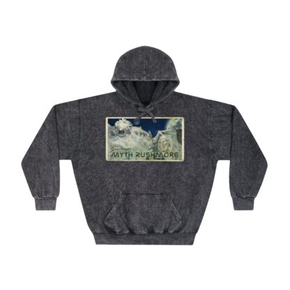 MYTH RUSHMORE - Unisex Mineral Wash Hoodie - Image 5