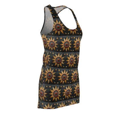 Southwest Sun Flower – Pueblo Princess Collection - Women's Cut & Sew Racerback Dress (AOP) - Image 4