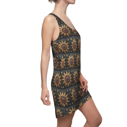 Southwest Sun Flower – Pueblo Princess Collection - Women's Cut & Sew Racerback Dress (AOP) - Image 6