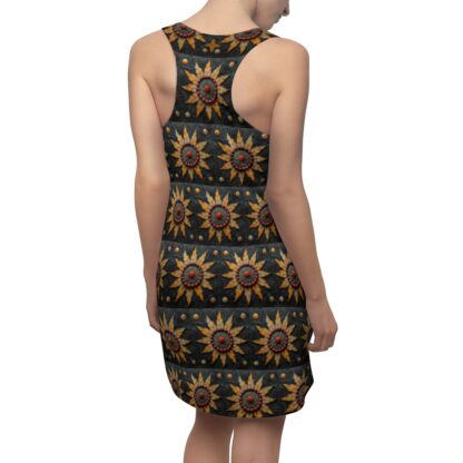 Southwest Sun Flower – Pueblo Princess Collection - Women's Cut & Sew Racerback Dress (AOP) - Image 7