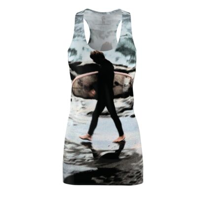 Surf Side Daybreak- Women's Cut & Sew Racerback Dress (AOP) - Photo Artist EnJ - Nature Collection - Image 2