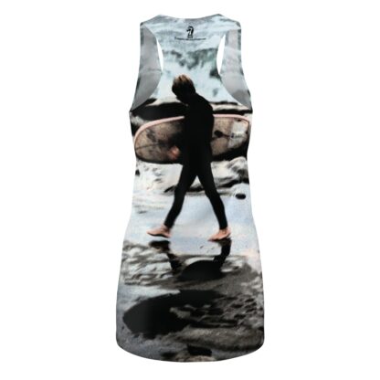 Surf Side Daybreak- Women's Cut & Sew Racerback Dress (AOP) - Photo Artist EnJ - Nature Collection - Image 3