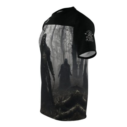 Deathly Forrest - Unisex Cut & Sew Tee (AOP) - Ai Artist E2D - Image 3