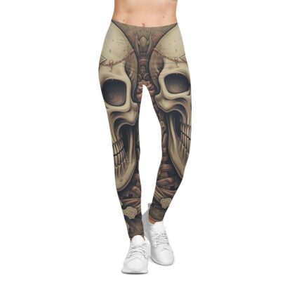 Knight – Skulls Collection – Women's Casual Leggings (AOP) - Image 3