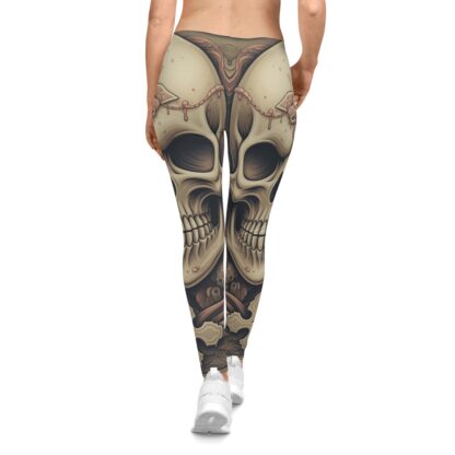 Knight – Skulls Collection – Women's Casual Leggings (AOP) - Image 4