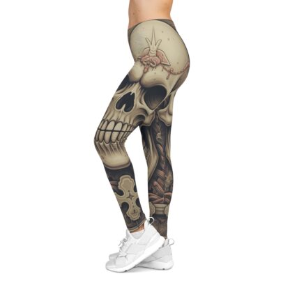 Knight – Skulls Collection – Women's Casual Leggings (AOP) - Image 5