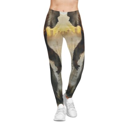 SQUATCH Sunset – Women's Casual Leggings (AOP) - Image 3