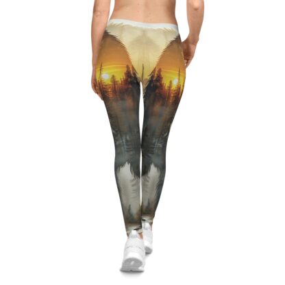 SQUATCH Sunset – Women's Casual Leggings (AOP) - Image 4