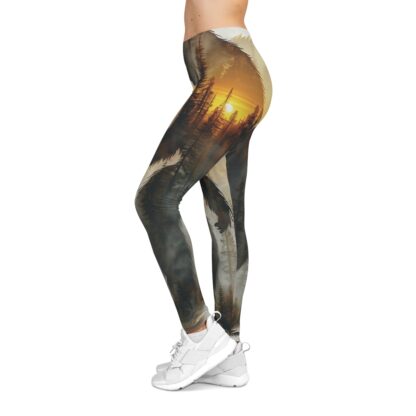 SQUATCH Sunset – Women's Casual Leggings (AOP) - Image 5