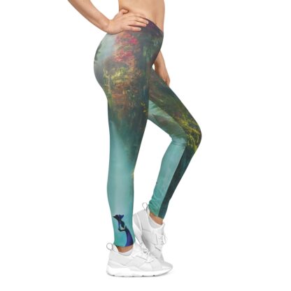 Peacock Mist – Women's Casual Leggings (AOP)