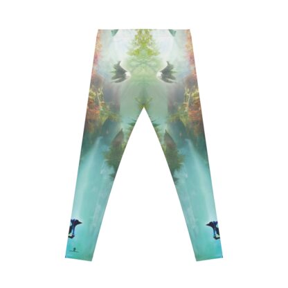 Peacock Mist – Women's Casual Leggings (AOP) - Image 2