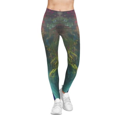 Peacock Mist – Women's Casual Leggings (AOP) - Image 3