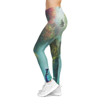 Peacock Mist – Women's Casual Leggings (AOP) - Image 5