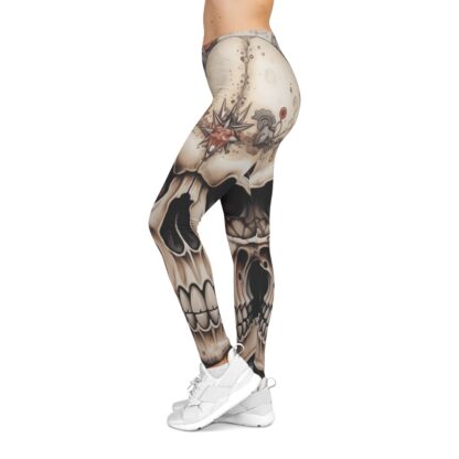 Rose – Skulls Collection – Women's Casual Leggings (AOP) - Image 5