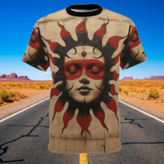 Ayala - Pueblo Princess Tees Collection - Unisex Cut & Sew Tee (AOP) Ai Artist E2D