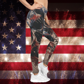 AMERICAN WOMAN 3 – Women’s Casual Leggings (AOP)