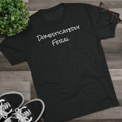 Domesticatedly Feral - Unisex Tri-Blend Crew Tee - Image 9