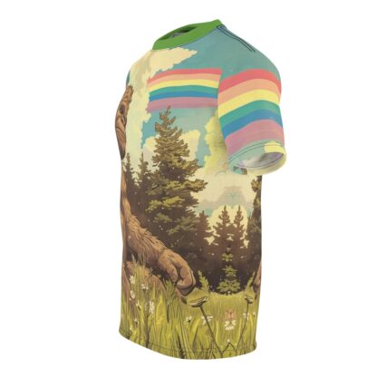 RAINBOW SQUATCH - Unisex Cut & Sew Tee (AOP) Ai Artist E2D - Image 5