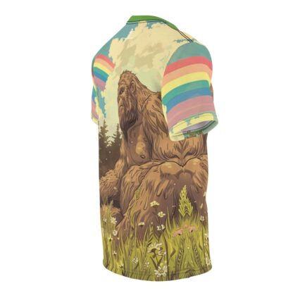 RAINBOW SQUATCH - Unisex Cut & Sew Tee (AOP) Ai Artist E2D - Image 6