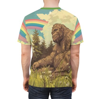 RAINBOW SQUATCH - Unisex Cut & Sew Tee (AOP) Ai Artist E2D - Image 7