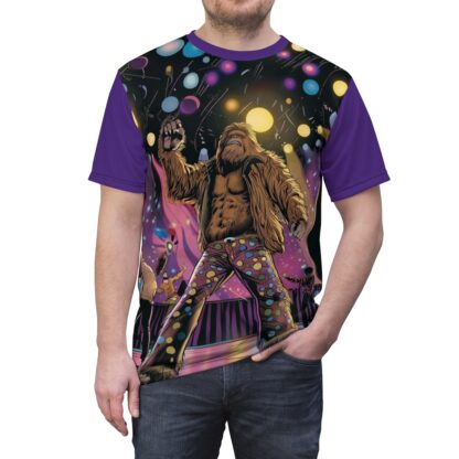 DISCO SQUATCH - Unisex Cut & Sew Tee (AOP) Ai Artist E2D