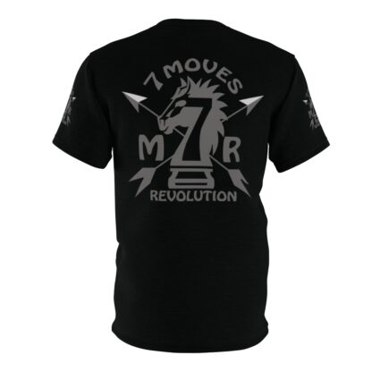 Are you prepared? 7 Moves(Black)- Unisex Cut & Sew Tee (AOP) - Artist E2D - Image 3