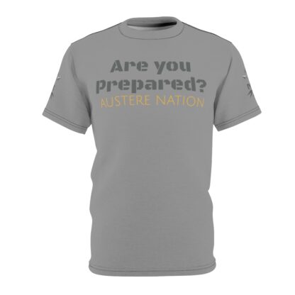 Are you prepared? 7 Moves(Grey)- Unisex Cut & Sew Tee (AOP) - Artist E2D - Image 2