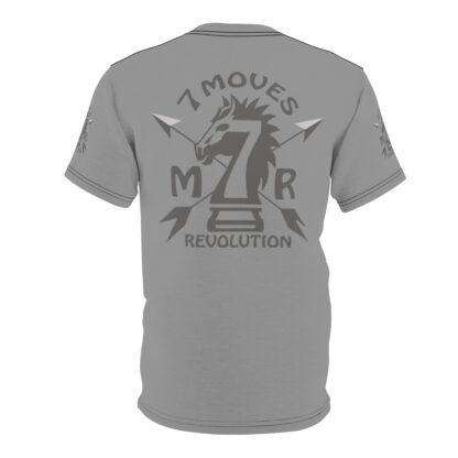 Are you prepared? 7 Moves(Grey)- Unisex Cut & Sew Tee (AOP) - Artist E2D - Image 3