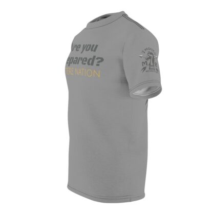 Are you prepared? 7 Moves(Grey)- Unisex Cut & Sew Tee (AOP) - Artist E2D - Image 4