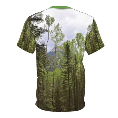 Be-line the Treeline- Unisex Cut & Sew Tee (AOP) - Photo Artist EnJ - Image 4