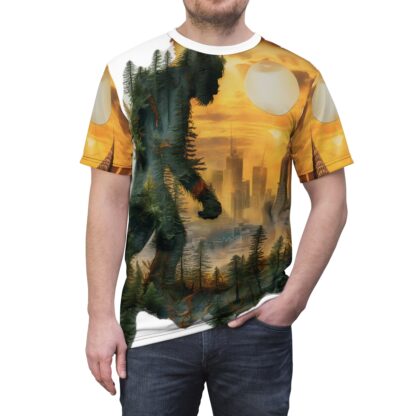 CITY SQUATCH - Unisex Cut & Sew Tee (AOP) Ai Artist E2D