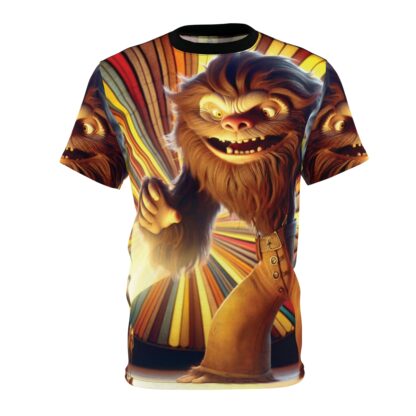 In the SQUATCH Light - Unisex Cut & Sew Tee (AOP) Ai Artist E2D - Image 3