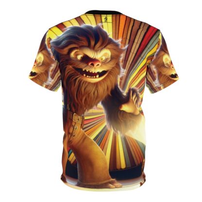 In the SQUATCH Light - Unisex Cut & Sew Tee (AOP) Ai Artist E2D - Image 4