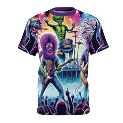 Meet the CYRPTIDS - Unisex Cut & Sew Tee (AOP) Ai Artist E2D - Image 3