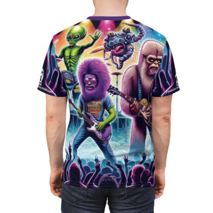 Meet the CYRPTIDS - Unisex Cut & Sew Tee (AOP) Ai Artist E2D - Image 7