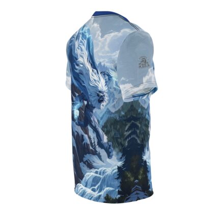 YETI HOLLAR - Unisex Cut & Sew Tee (AOP) Ai Artist E2D - Image 6