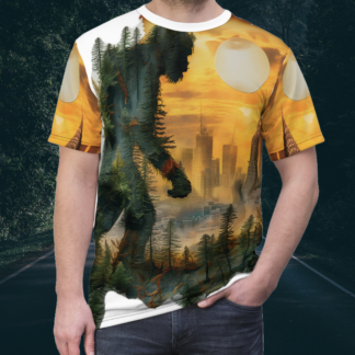 CITY SQUATCH - Unisex Cut & Sew Tee (AOP) Ai Artist E2D