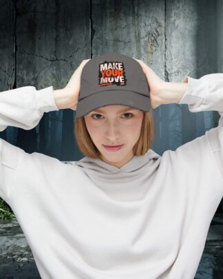 Make Your Move Distressed Vintage Cap